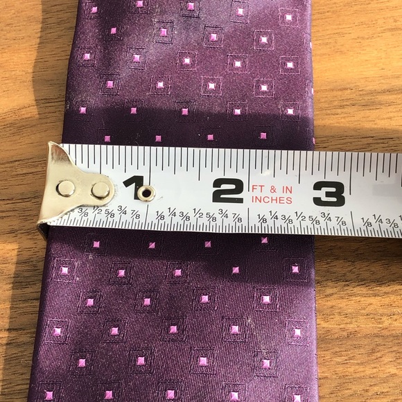 (Free with purchase) Silk purple tie - Picture 4 of 4